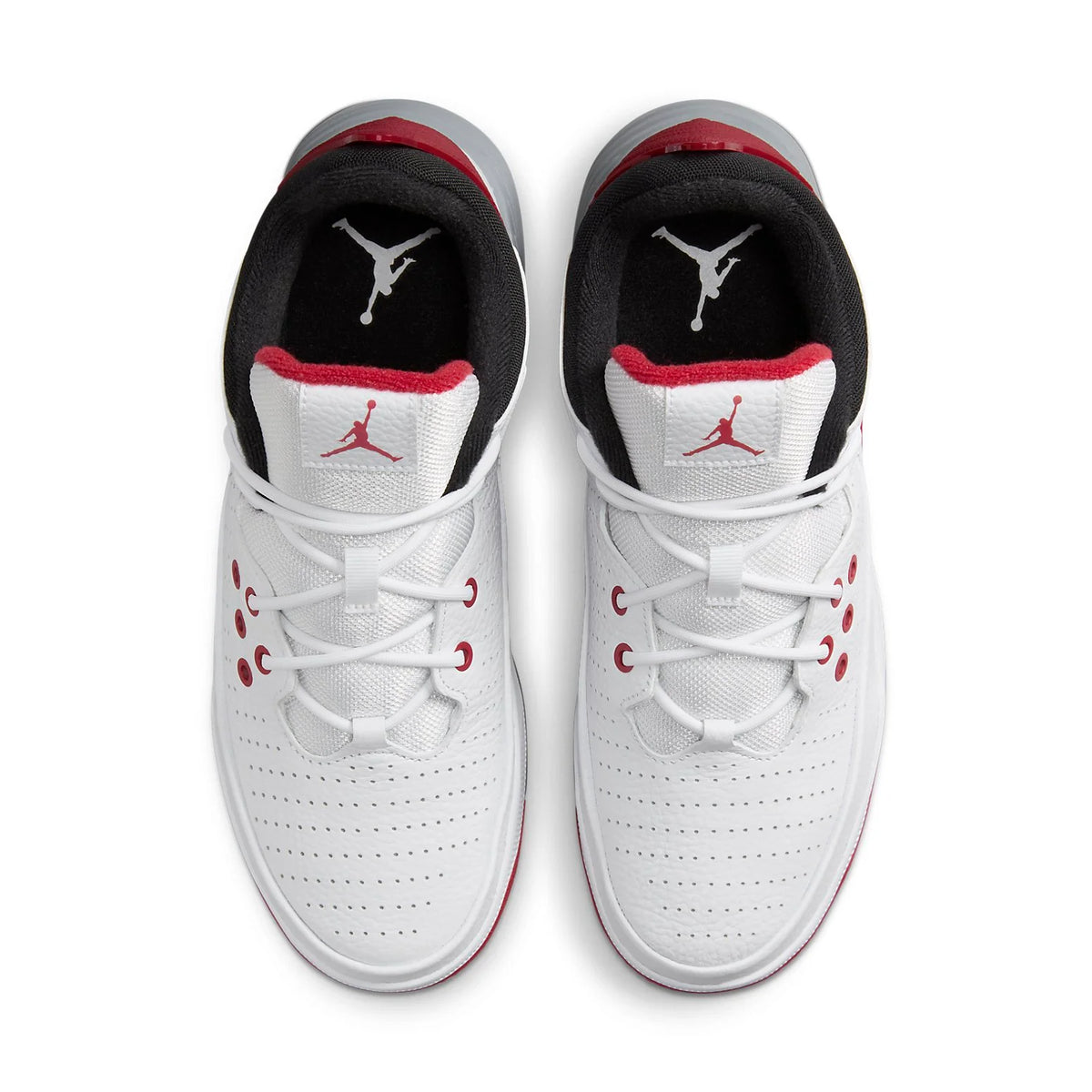 Jordan Max Aura 5 'Blanco Negro Rojo Varsity Size 8