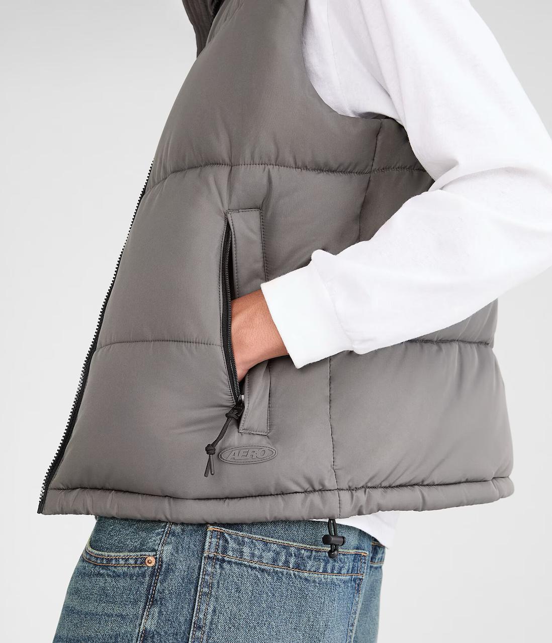 AEROPOSTALE  HEAVYWEIGHT QUILTED  PUFFER VEST