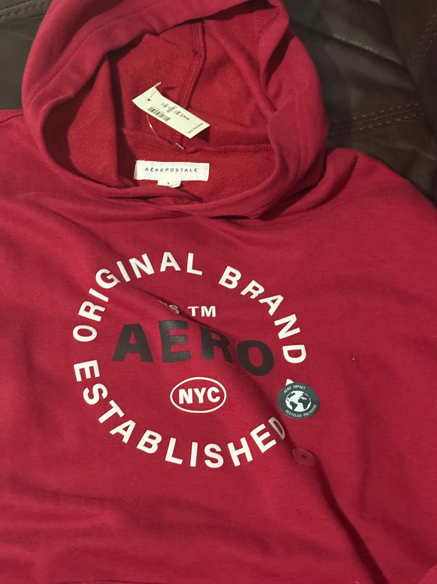 AEROPOSTALE  CIRCLE LOGO PULLOVGER HOODIE